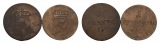 Altdeutschland; Bayern; 2 Kleinmünzen 1816 / 1828