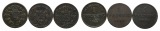 Altdeutschland; Bayern; 3 Kleinmünzen 1863 / 1839 / 1856