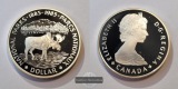 Kanada 1981 Silver Dollar FM-Frankfurt Feinsilber: 11,66g