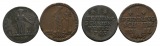 Altdeutschland; Braunschweig; 2 Kleinmünzen 1763 / 1745