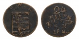 Altdeutschland; Sachsen; Kleinmünze 1824
