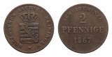 Altdeutschland; Sachsen; Kleinmünze 1867