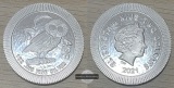 Niue  2 Dollar  2021  Athena Eule   FM-Frankfurt KM#1429.1 Fei...