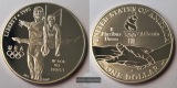 USA  1 Dollar 1996 Atlanta Olympiade Turnen FM-Frankfurt  Fein...