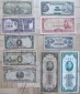 Asien: Lot aus zehn verschiedenen älteren Banknoten