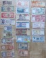 Asien: Lot aus 23 verschiedenen Banknoten