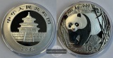 China  10 Yuan 2002 Panda   FM-Frankfurt  Feinsilber: 31,07g p...