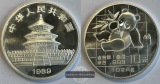 China  10 Yuan 1989  Panda   FM-Frankfurt KM#A221 Feinsilber: ...