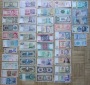 Amerika: Lot aus 47 verschiedenen Banknoten, alle kassenfrisch
