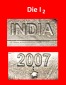 ⰆLÖWEN (2007-2011):INDIEN★2 RUPIEN 2007 STERN NIEDRIG★V...