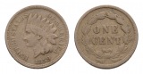USA; one cent 1859