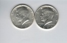 1/2 Dollar 1964 half Kennedy silber 900/á 11,25g fein USA Spi...