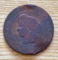 DRITTE FRANZÖSICHE REPUBLIK 5 centimes Ceres 1872 Bordeaux Br...