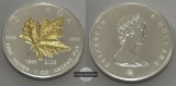 Kanada - 5 Dollar 2008 Maple Leaf Proof FM-Frankfurt  Feinsilb...