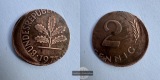 Deutschland 2 Pfennig 1973 Münze mit Fehlprägung FM-Frankfur...