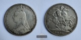 Vereinigtes Königreich 1 Crown 1892 Victoria FM-Frankfurt KM#...