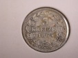 I20 Bayern  3 Kreuzer 1865 in vz/vz+   Originalbilder