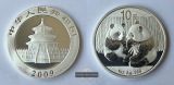 China 10 Yuan 2009 Panda FM-Frankfurt Feinsilber: 31,06g
