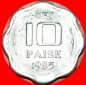 Ⰶ LÖWEN: INDIEN ★ 10 PAISA 1985! STG STEMPELGLANZ! OHNE V...