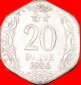 Ⰶ LÖWEN: INDIEN ★ 20 PAISA 1986! STG STEMPELGLANZ! OHNE V...