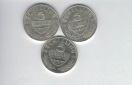 5 Schilling 1960 1961 1962 3 Stk. silber á 3,32 fein Österre...