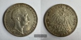 Deutsches Kaiserreich 3 Mark 1909 A Wilhelm II FM-Frankfurt KM...