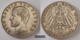 Dt. Kaiserreich Bayern 3 Mark 1910 Otto FM-Frankfurt KM#996 Fe...