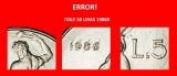 Ⰶ NACKTER VULKAN (1954-1989): ITALIEN ★ 50 LIRA 1986R! FEH...