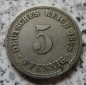 Kaiserreich 5 Pfennig 1898 A