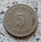 Kaiserreich 5 Pfennig 1898 G