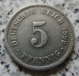 Kaiserreich 5 Pfennig 1899 J