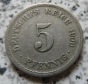 Kaiserreich 5 Pfennig 1900 A