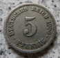 Kaiserreich 5 Pfennig 1900 F