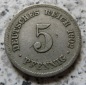 Kaiserreich 5 Pfennig 1902 F