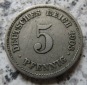 Kaiserreich 5 Pfennig 1903 E