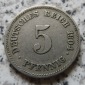Kaiserreich 5 Pfennig 1904 E