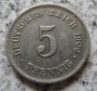 Kaiserreich 5 Pfennig 1906 E