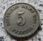 Kaiserreich 5 Pfennig 1906 G