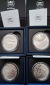 Frankreich 5 Silber Münzen komplett Set Jules Verne 2025 je ....