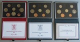 Vereinigtes Königreich: Kursmünzensätze 1986 + 1987 + 1988,...