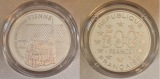 Frankreich 500 Fr 20 Gr. 999 Platin Kathedrale von Saint Etien...