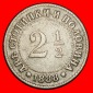 Ⰶ BELGIUM: BULGARIEN ★ 2 1/2 STOTINKE 1888 UNGEWÖHNLICH! ...