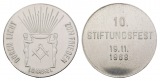 Medaille; Freimaurer; Kassel; 10. Stiftungsfest 1968; versilb....