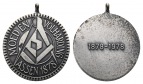 Medaille 1878; Freimaurer; Niederlande Assen; Moed es vohardin...