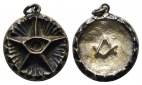 Medaille; Freimaurer; Bronze; gehenkelt; 21,46 g, Ø 30,83 mm
