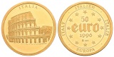 Deutschland 20 mm / 1,8 g Feingold. Italien Coloseum Goldmedai...