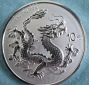 China 1 oz Silber 10 Yuan 2025 Drache / chinesische Mauer 1. B...