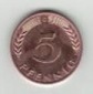 5 Pfennig 1967 G BRD PRACHTSTÜCK