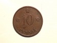 Finnland 10 Penniä 1921 vz