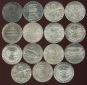 Österreich 15x  50 Schilling Silbermünzen in St.